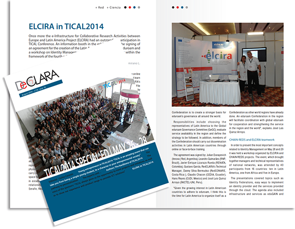 The DeCLARA Bulletin N°39 is now online and it features the article “ELCIRA in TICAL2014”